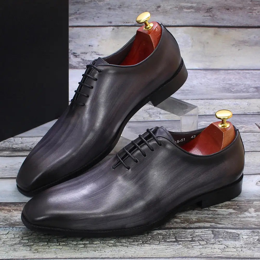 Men's Leather Oxford Shoes - Piscero Co