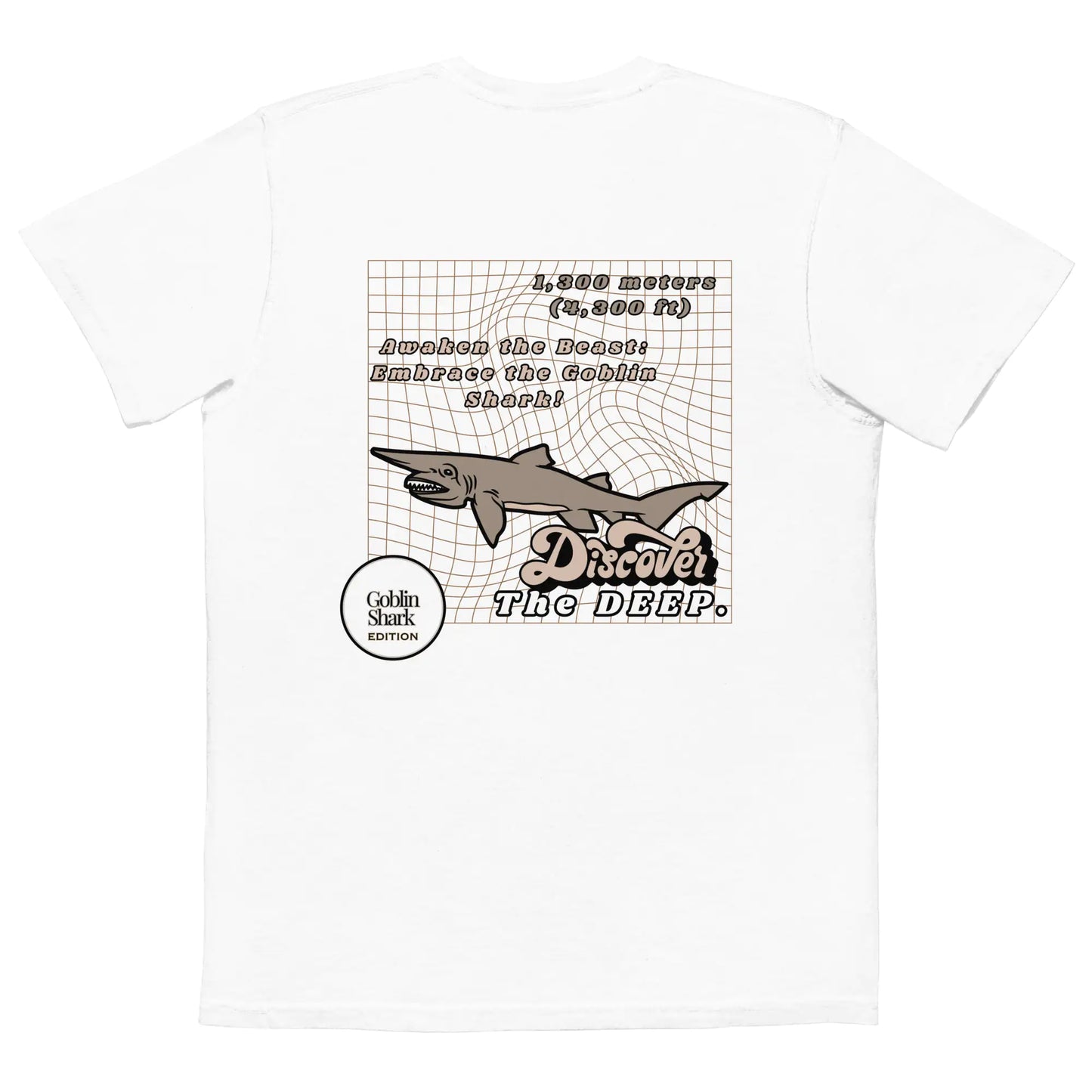 Discover the Deep Goblin Shark Pocket T-shirt - Piscero Co