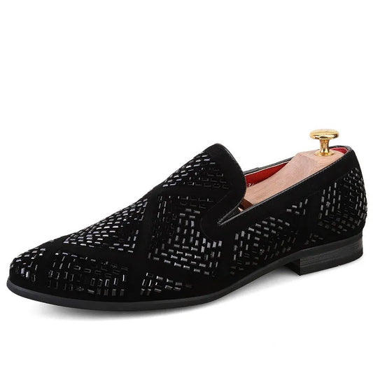 Rhinestone Shining Loafer Shoes - Piscero Co